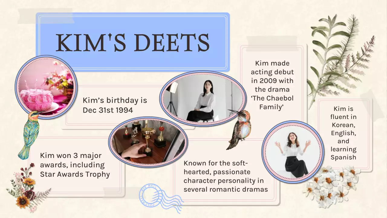 Beige Vintage K-Drama Promotion Presentation