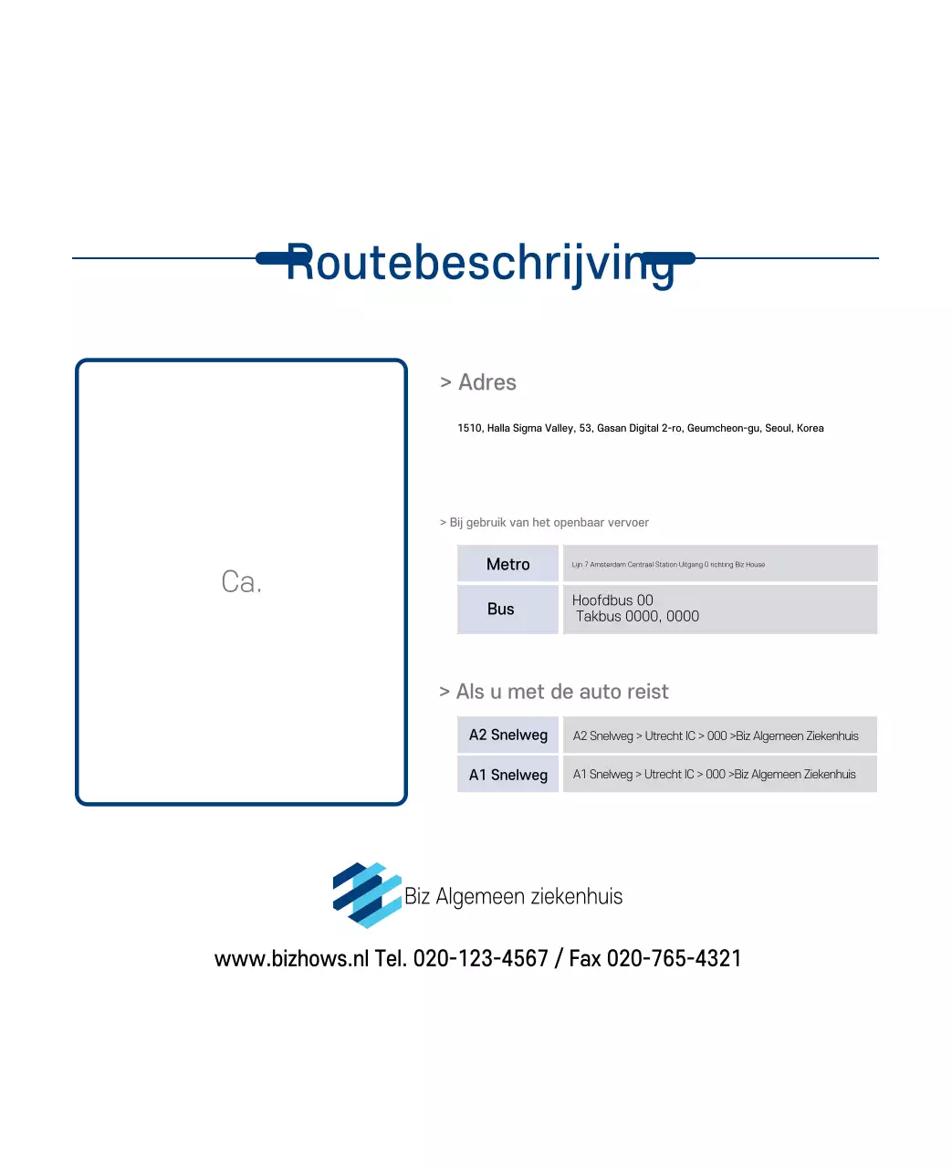 Navy Witte Eenvoudige Ziekenhuis Promotiekalender