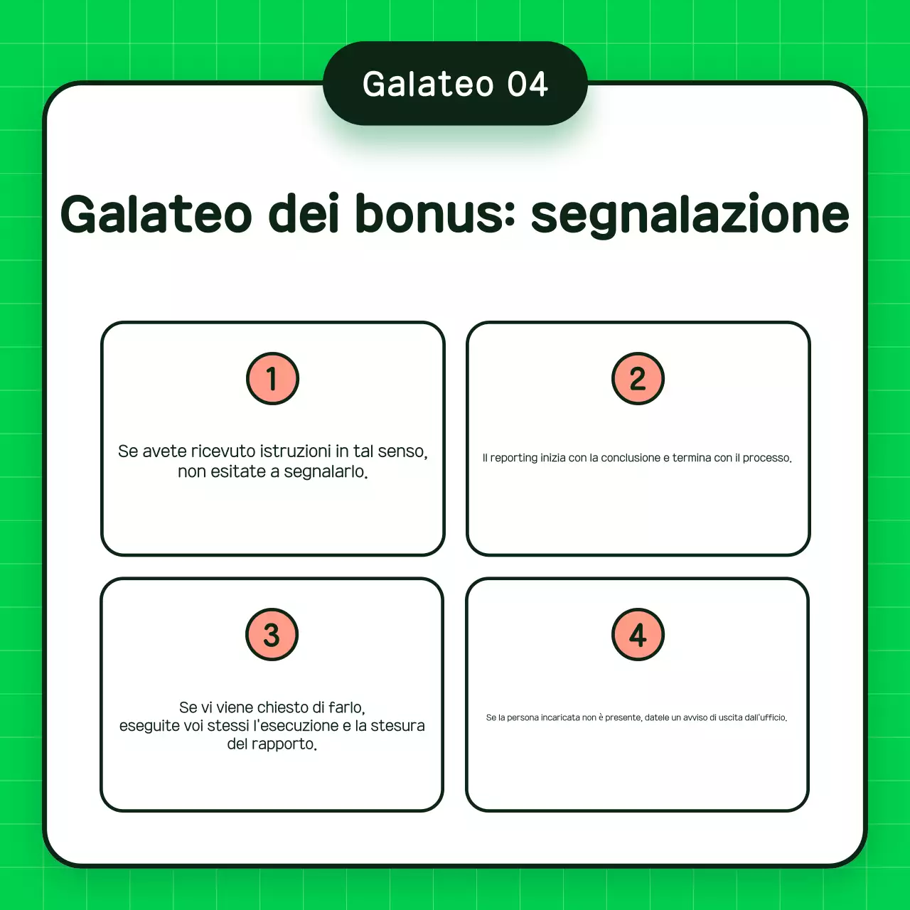 Materiale di formazione sul galateo verde e semplice sul posto di lavoro