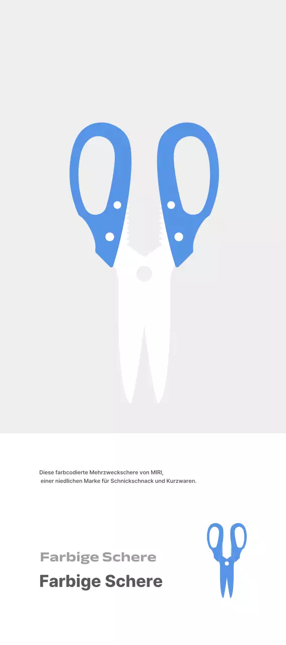 Graue einfache Schreibwaren-Kurzwaren-Anzeige