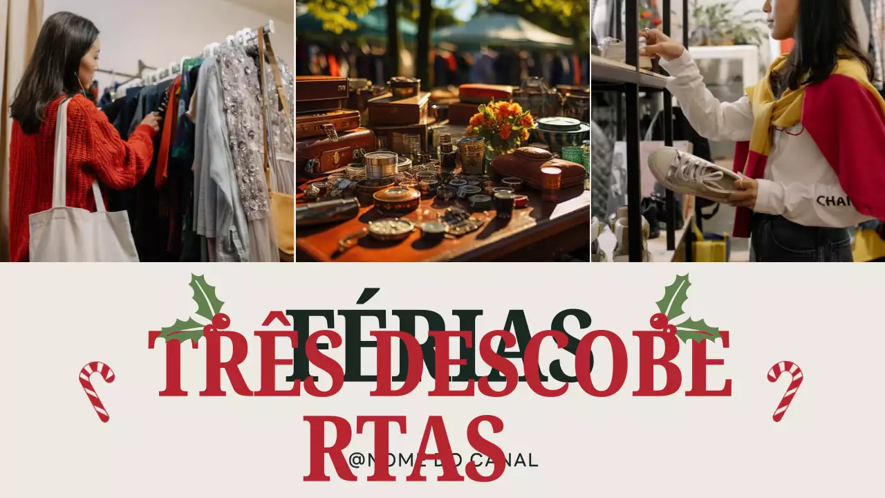 Anúncio de férias vintage vermelho