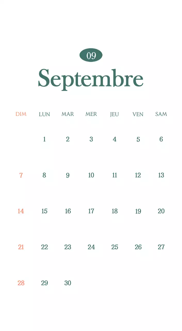 Un calendrier moderne pour les cafés avec des recommandations sur la boisson du mois.