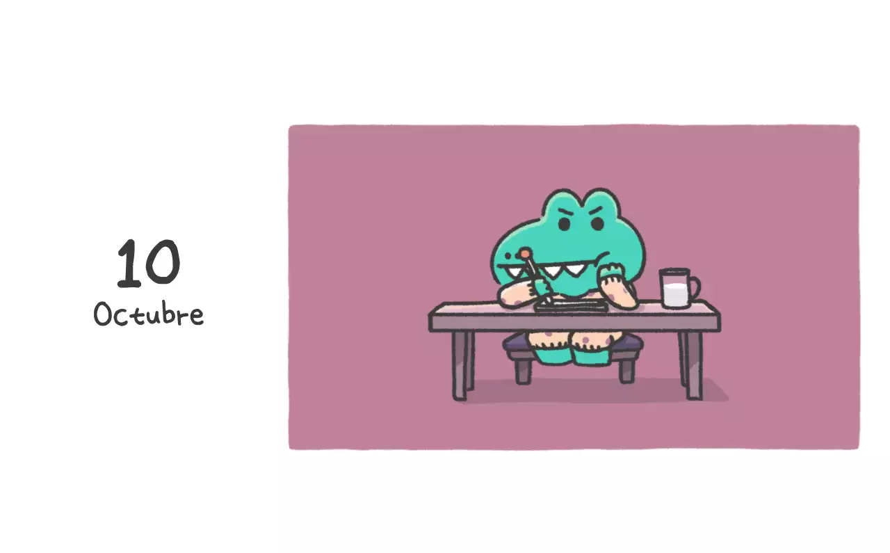 Un calendario con un bonito concepto de ilustración de Ago