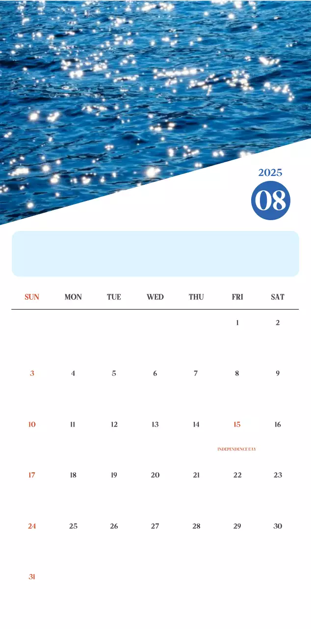 Kalender Rumah Sakit Modern Biru
