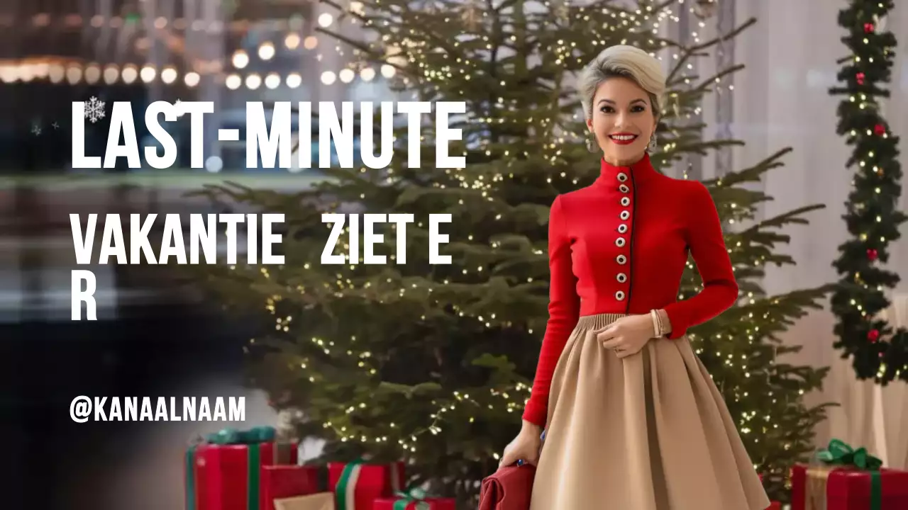 Rode Elegante Vakantie Promotie