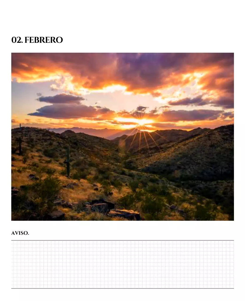 Calendario sencillo con concepto de fotografía de viaje emocional en blanco y negro