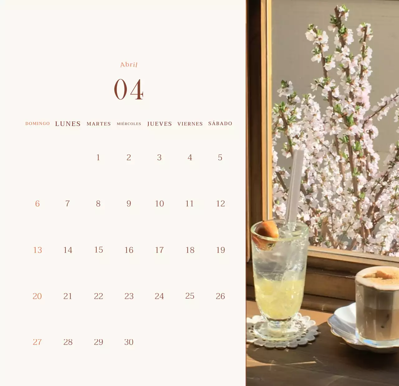 Promover Beige Vintage Cafe