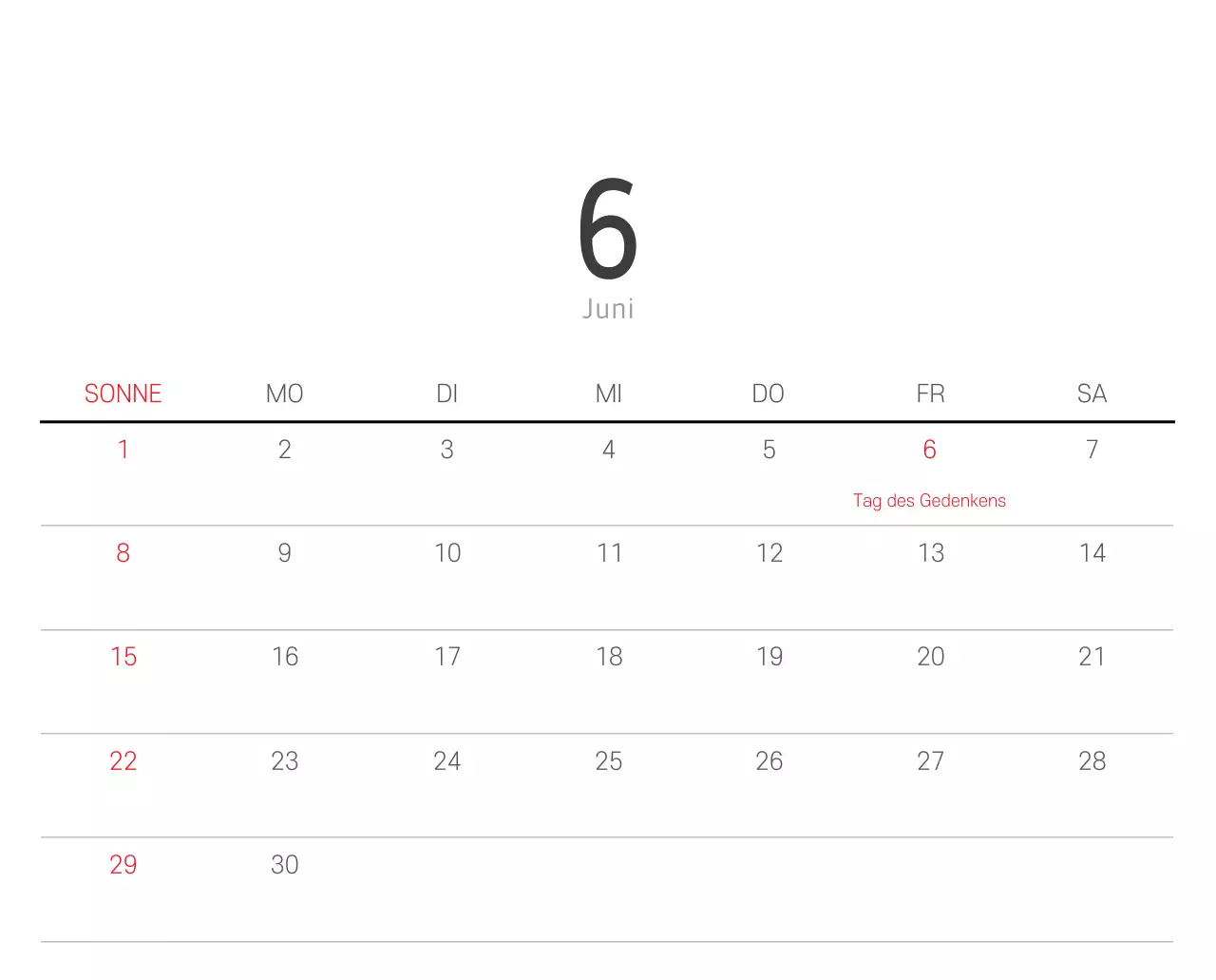 Weißer sauberer botanischer Naturkalender