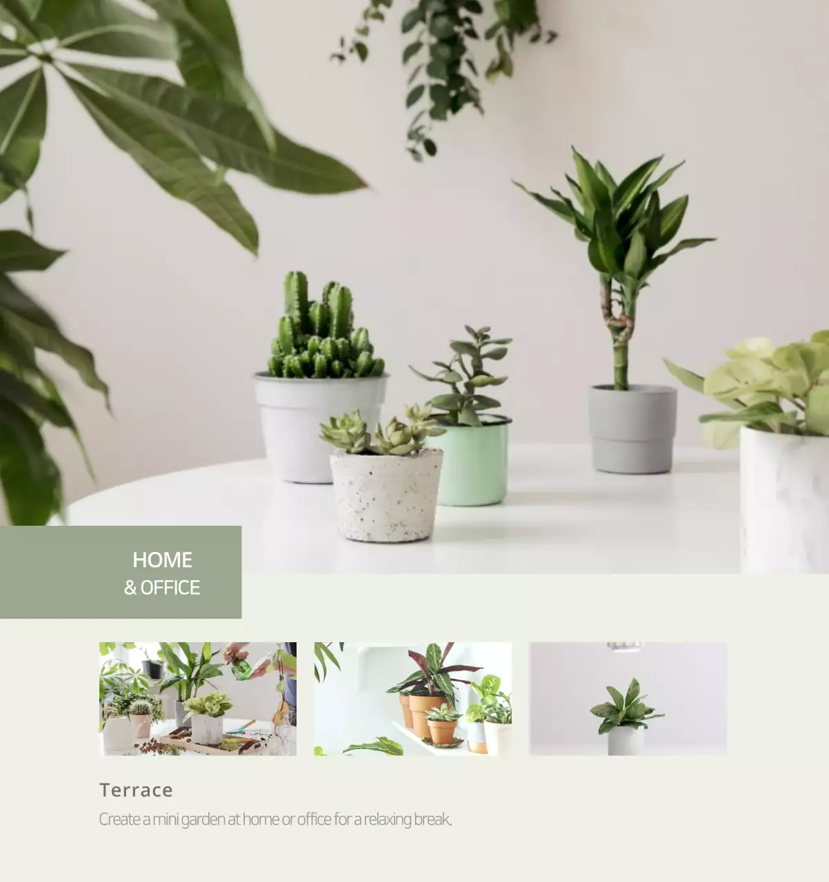 Kalender interior minimalis berwarna krem