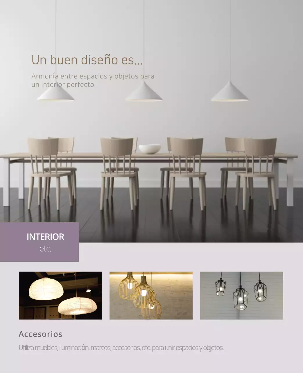 Calendario interior minimalista beige