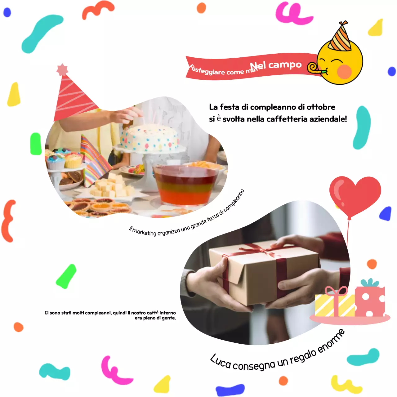 Annunci di compleanno in rosso