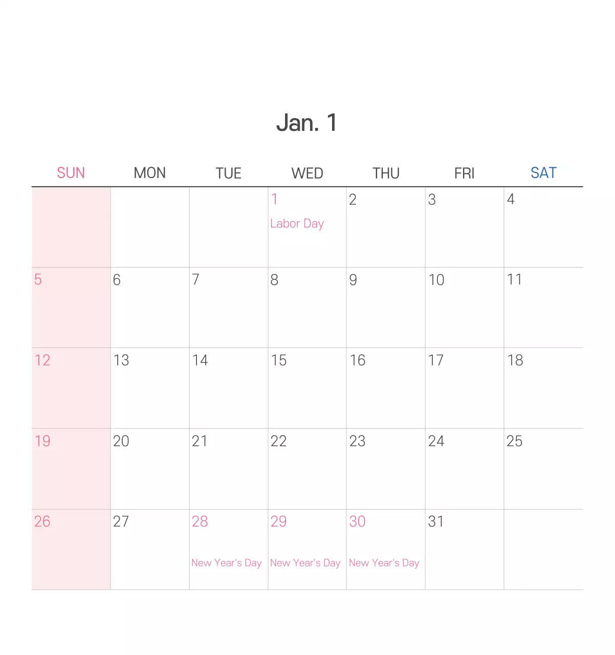 Ilustrasi gereja yang bersih dengan warna pastel