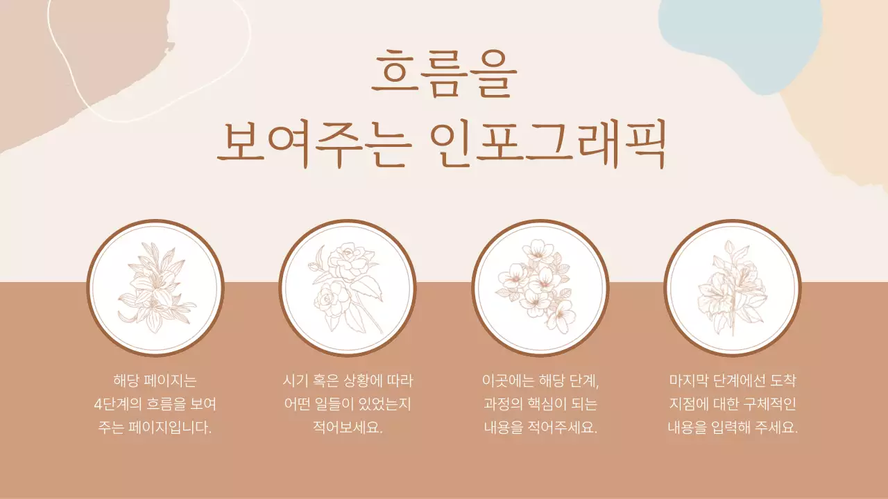 베이지 심플 프레젠테이션 설명서