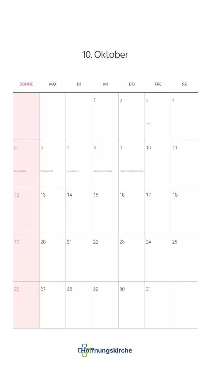 Pastell saubere Illustration Kirche