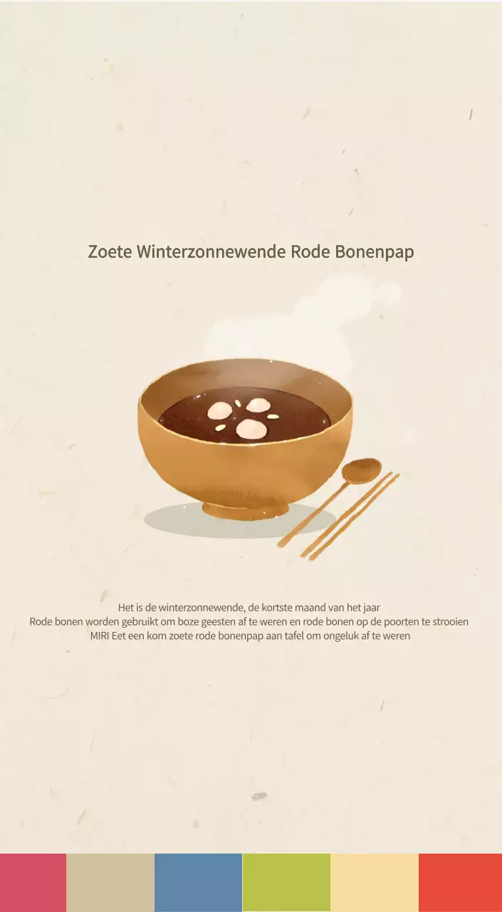 Beige Traditionele Eetkalender