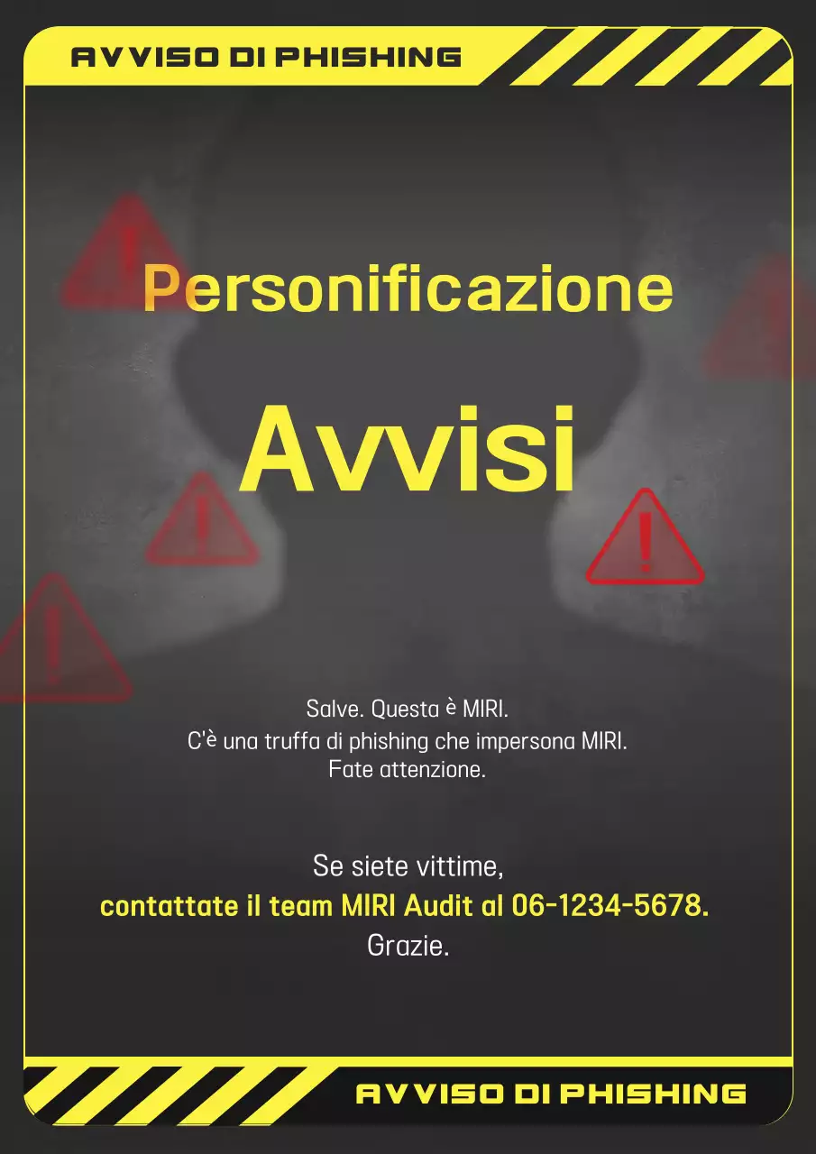 Attenzione al phishing evidenziato in giallo