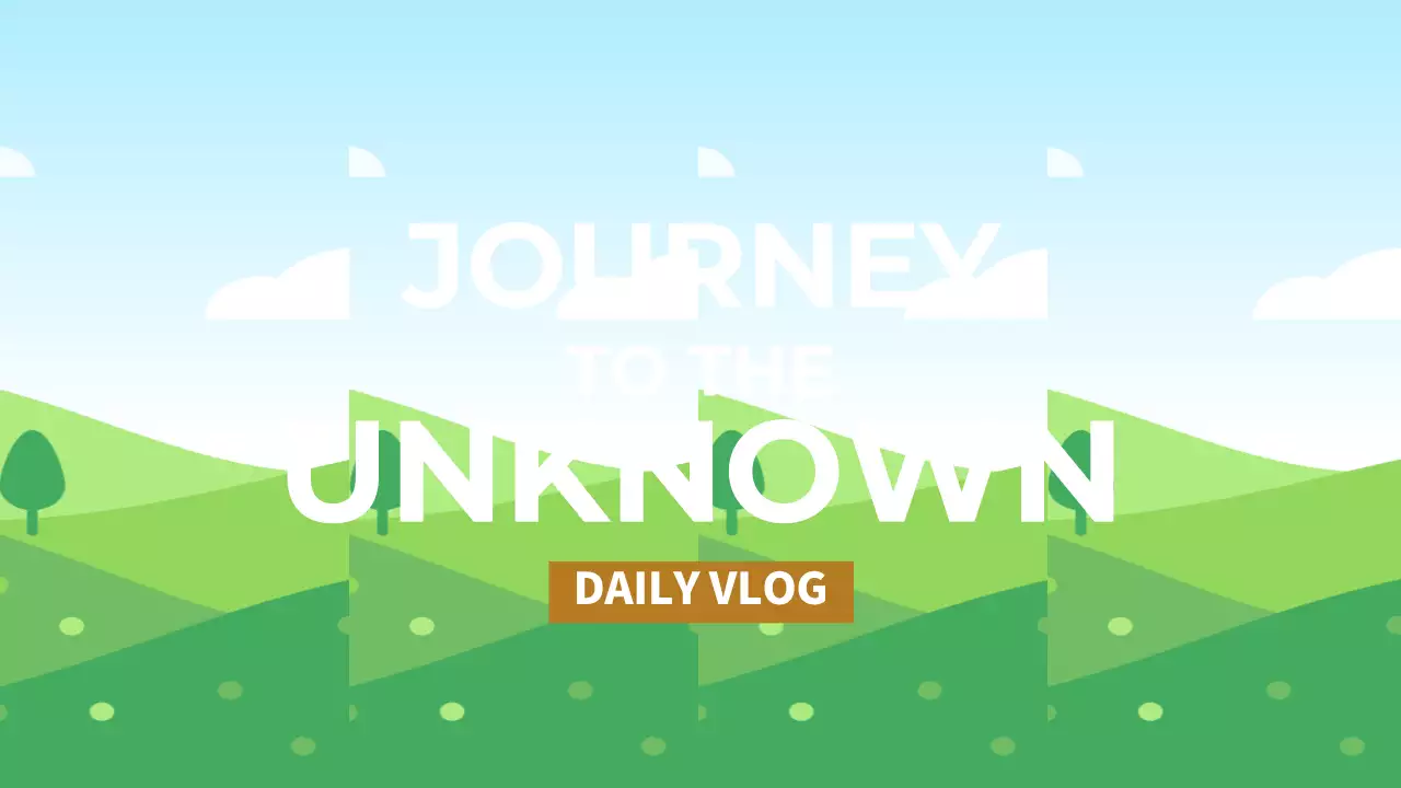 Green Rustic Travel Vlog YouTube Thumbnail