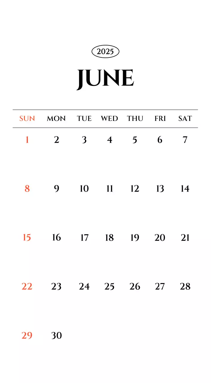 白黒の感性的な旅行写真をコンセプトにしたシンプルなカレンダー。