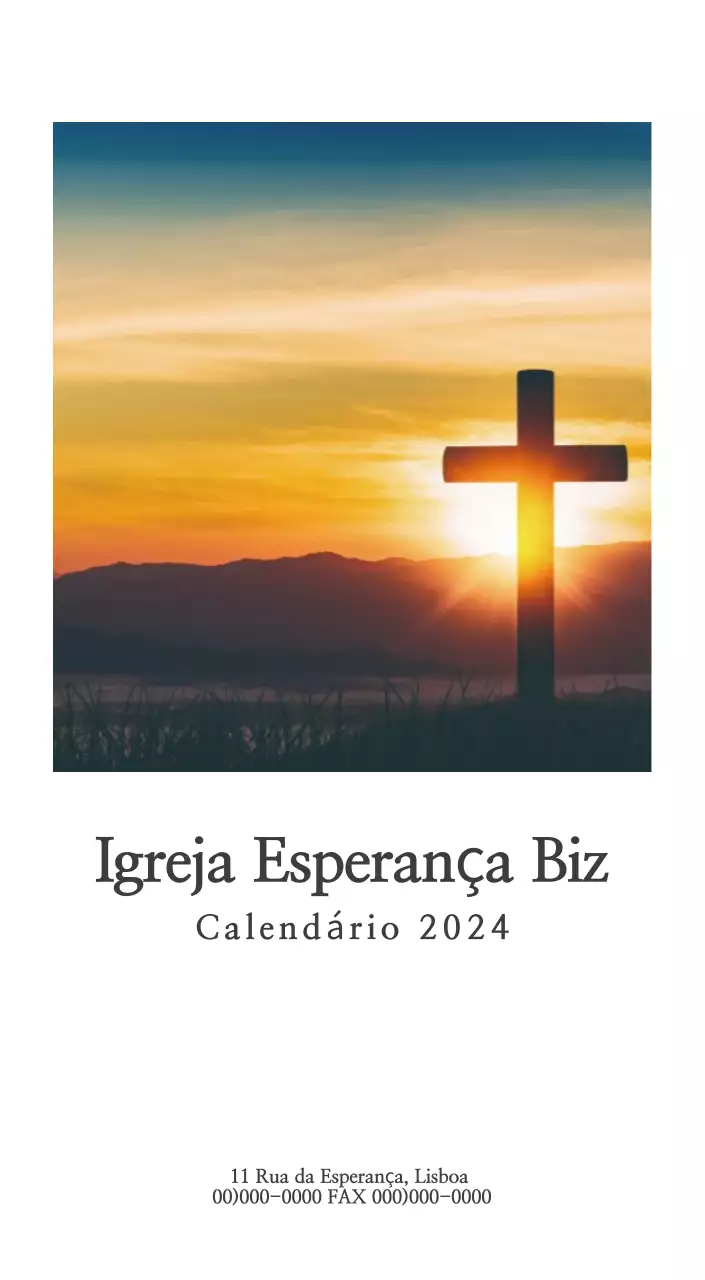 Caligrafia simples Promoção da igreja bíblica