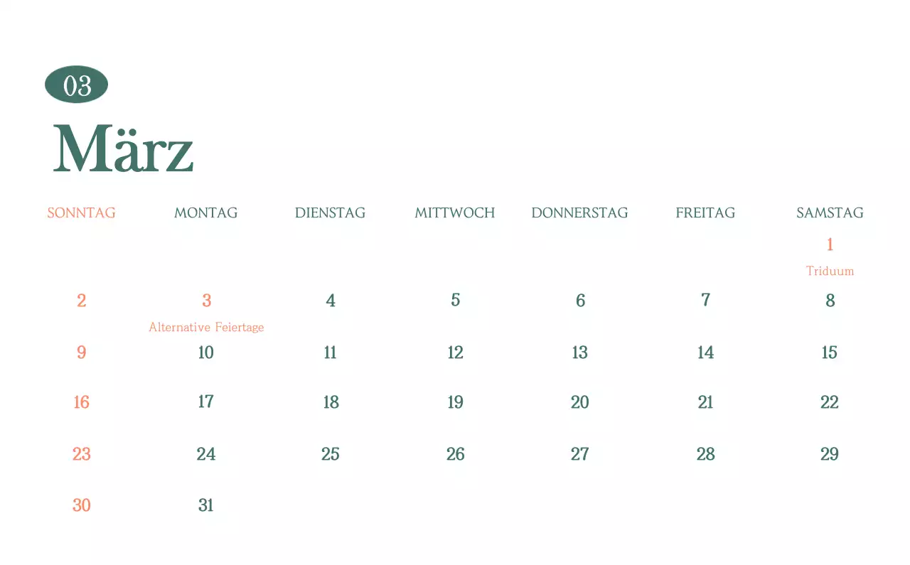 Ein moderner Café-Kalender mit Empfehlungen für das Getränk des Monats