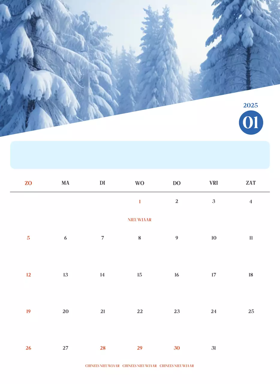 Blauwe moderne ziekenhuiskalender