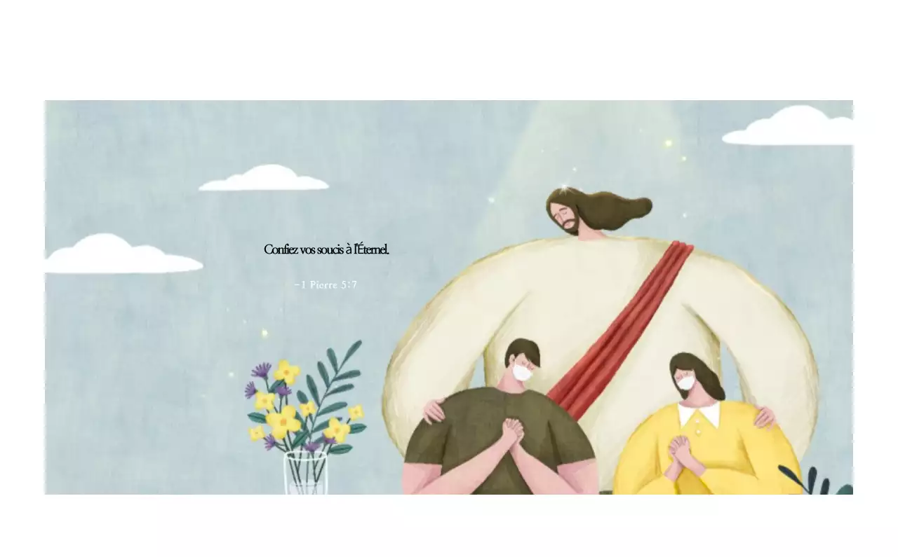 Illustration pastel de l'église