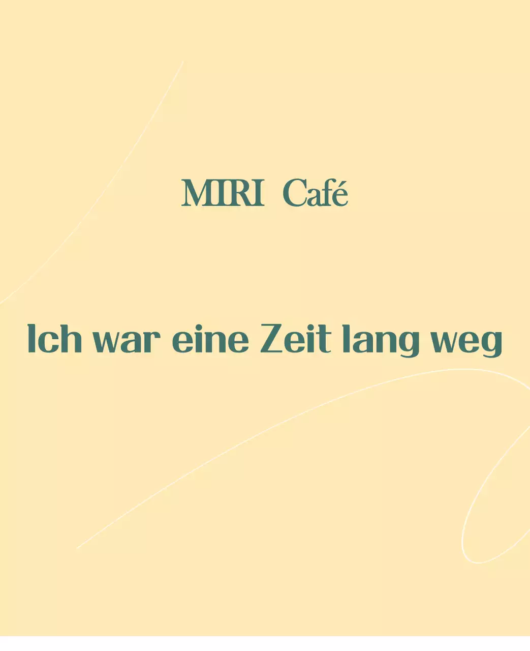 Ein moderner Café-Kalender mit Empfehlungen für das Getränk des Monats
