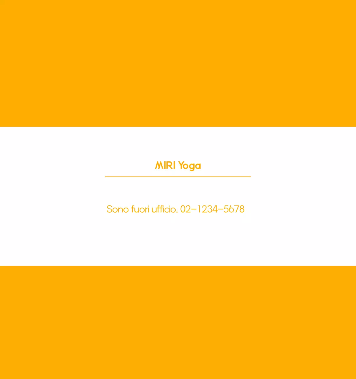 Calendario promozionale arancione dello yoga minimalista