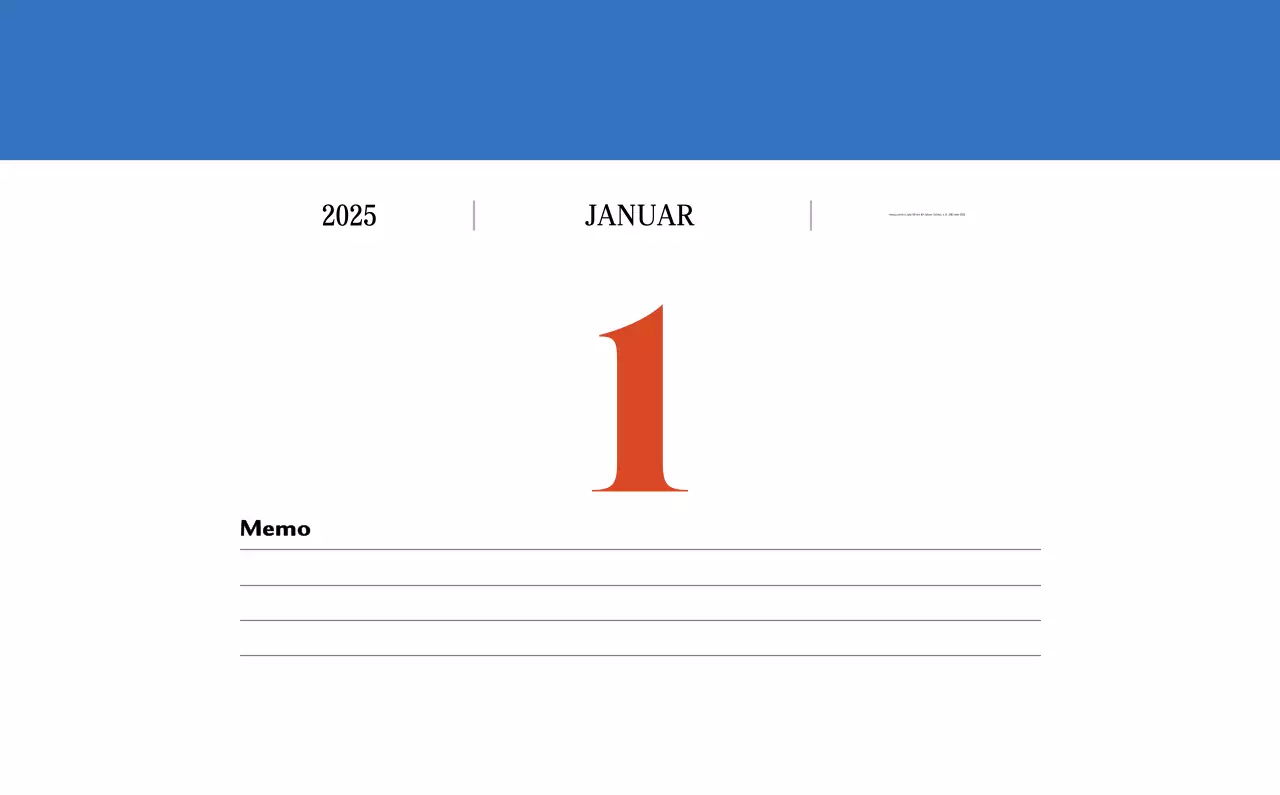 Retro-Konzept Erinnerungskalender in rot