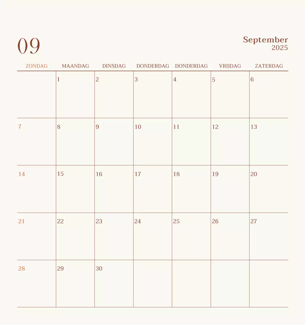 Promote Beige Vintage Café