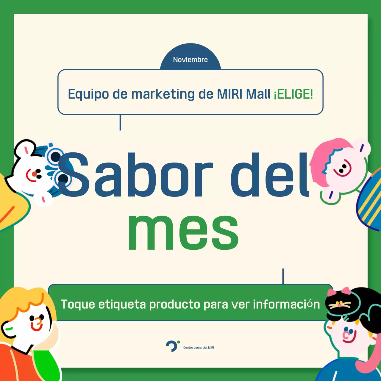 Guía de accesorios kitsch en azul marino y verde