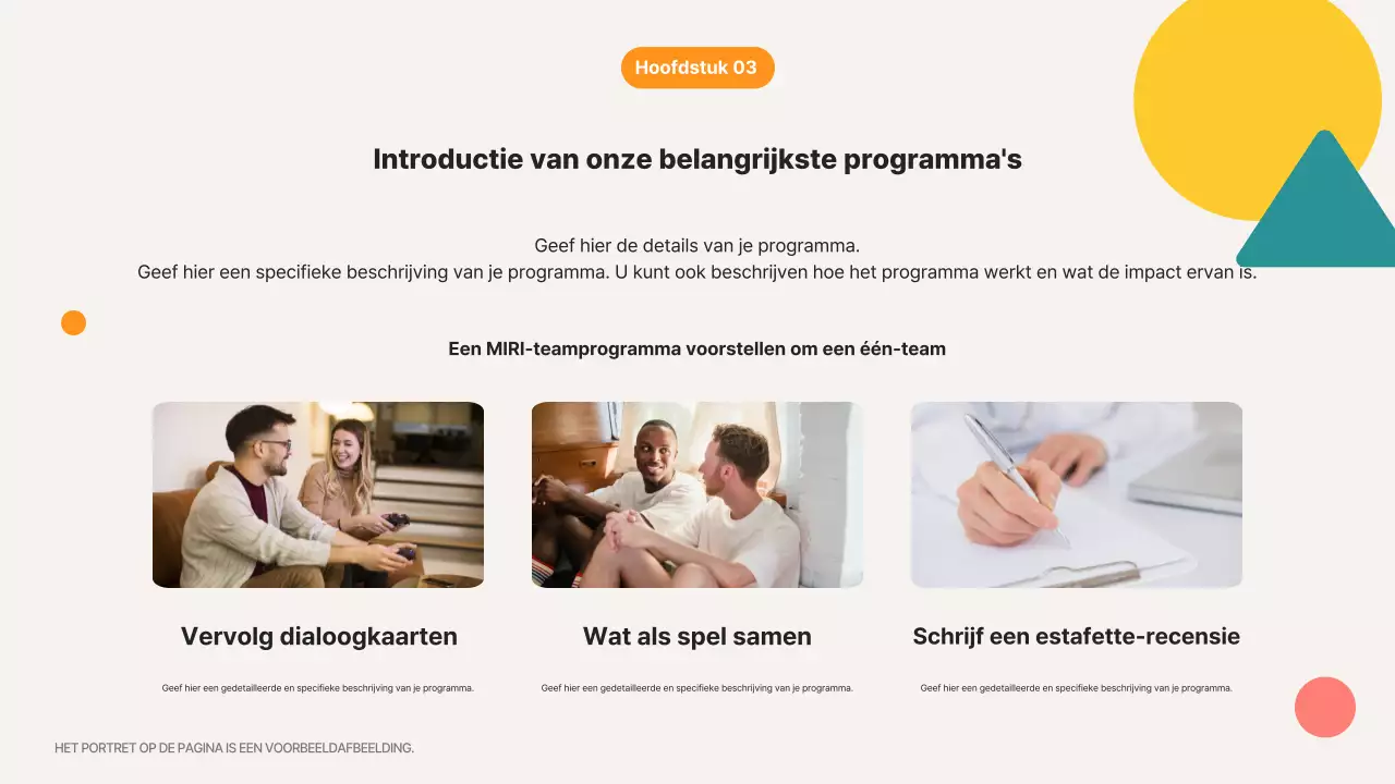 Beige Modern Over Ons Beschrijving