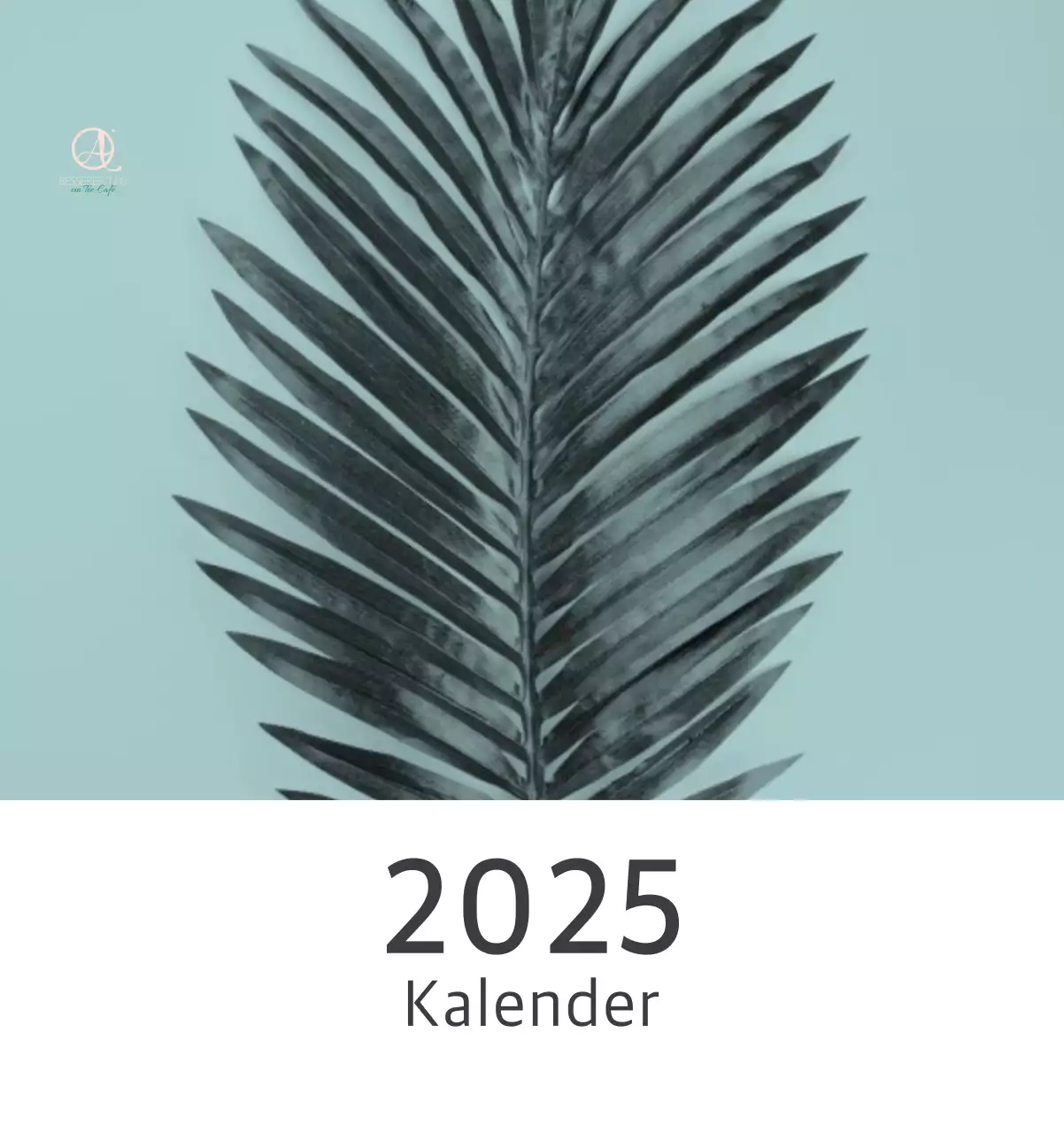 Weißer sauberer botanischer Naturkalender