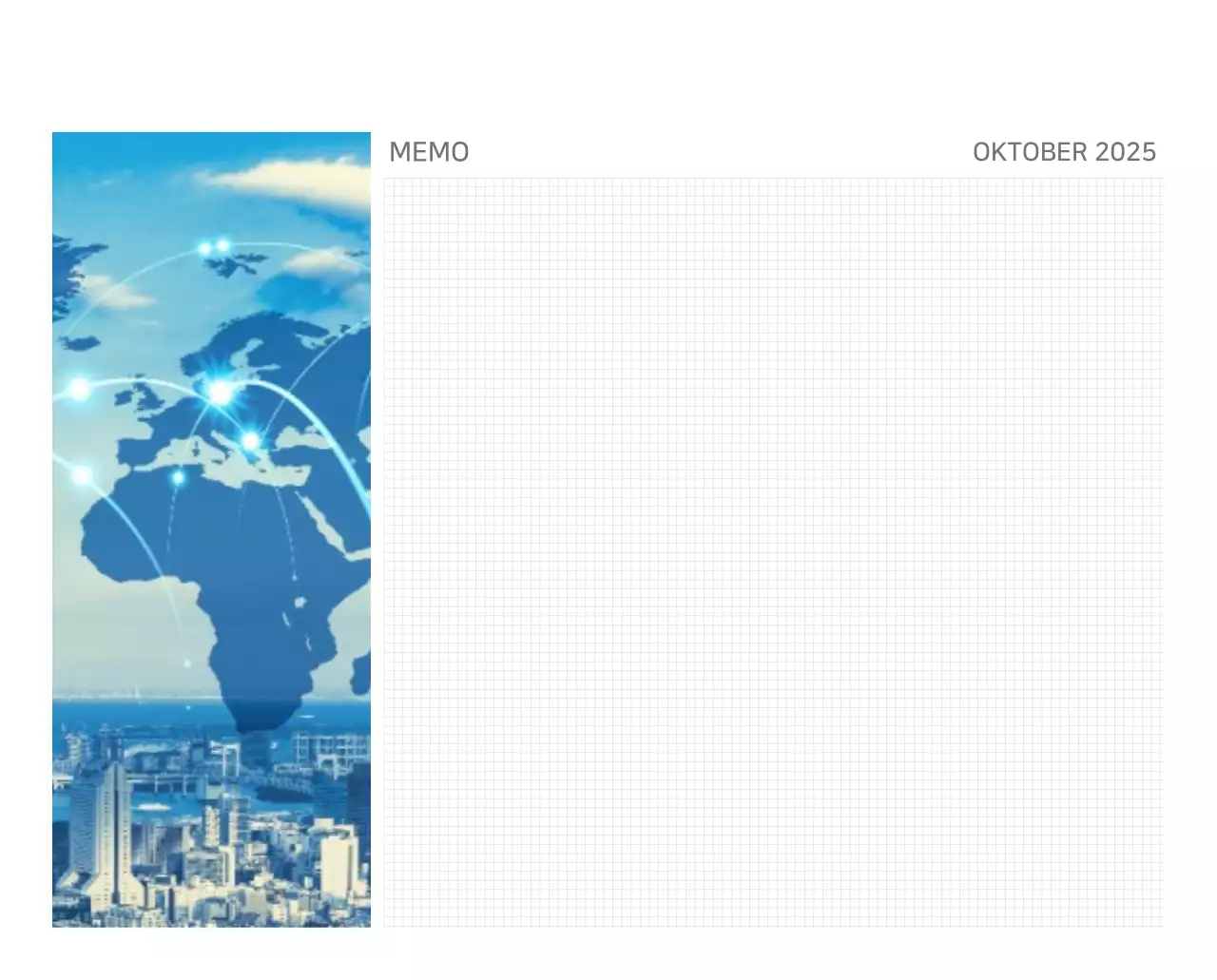 Blauer moderner Kalender Kalender