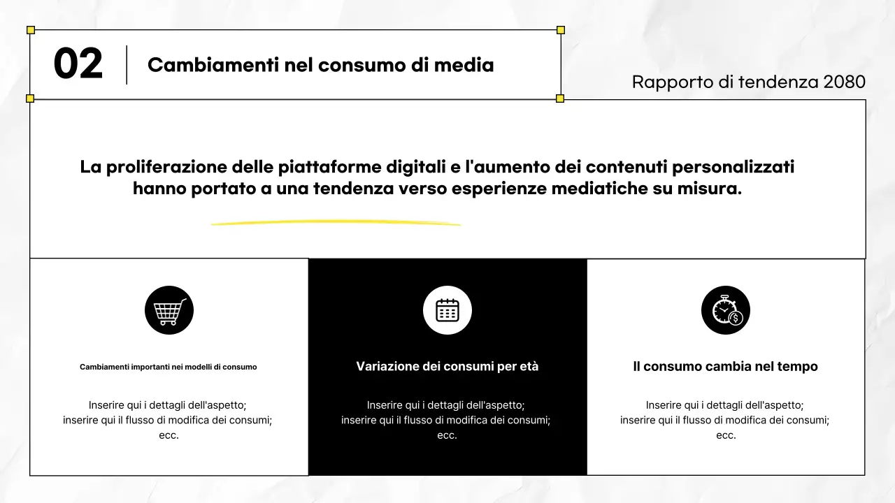 Fornire informazioni sul black modern report