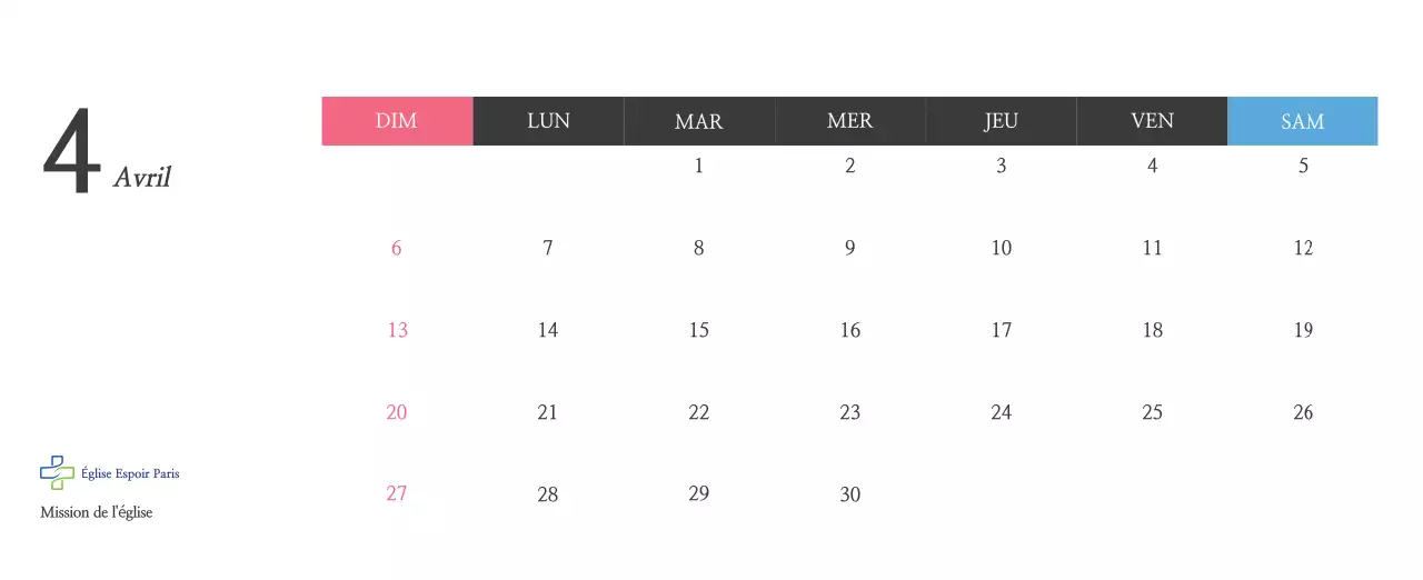 Calligraphie simple Promotion de l'église biblique