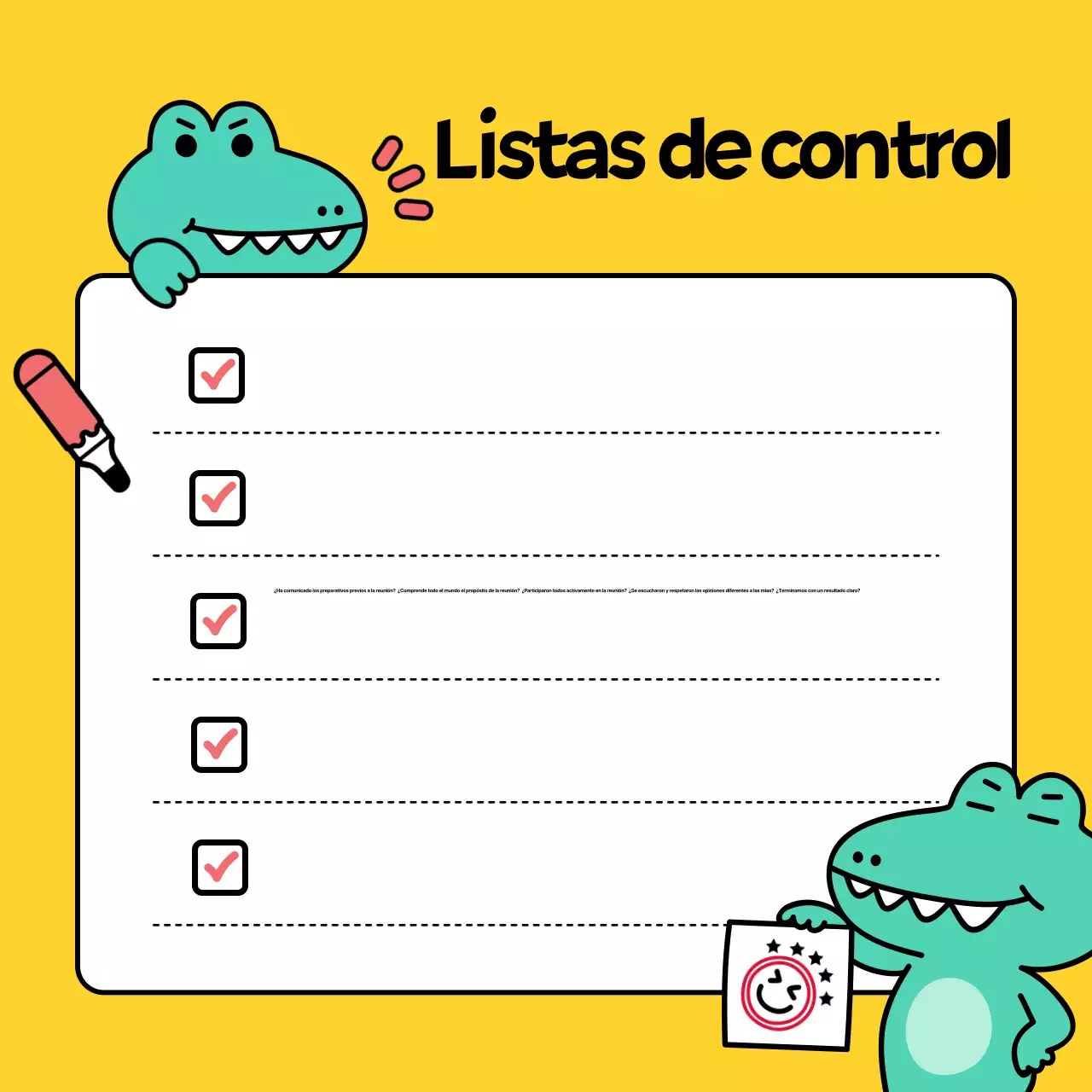 El amarillo y bonito boletín de la reunión de empresa