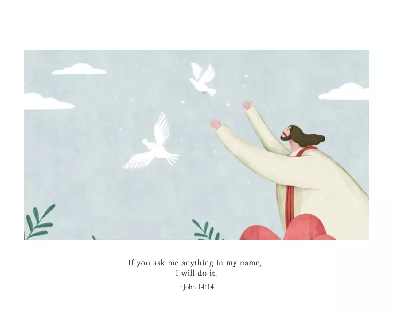 Ilustrasi gereja yang bersih dengan warna pastel