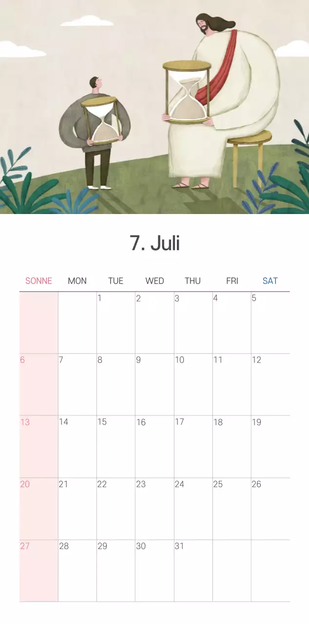 Pastell saubere Illustration Kirche