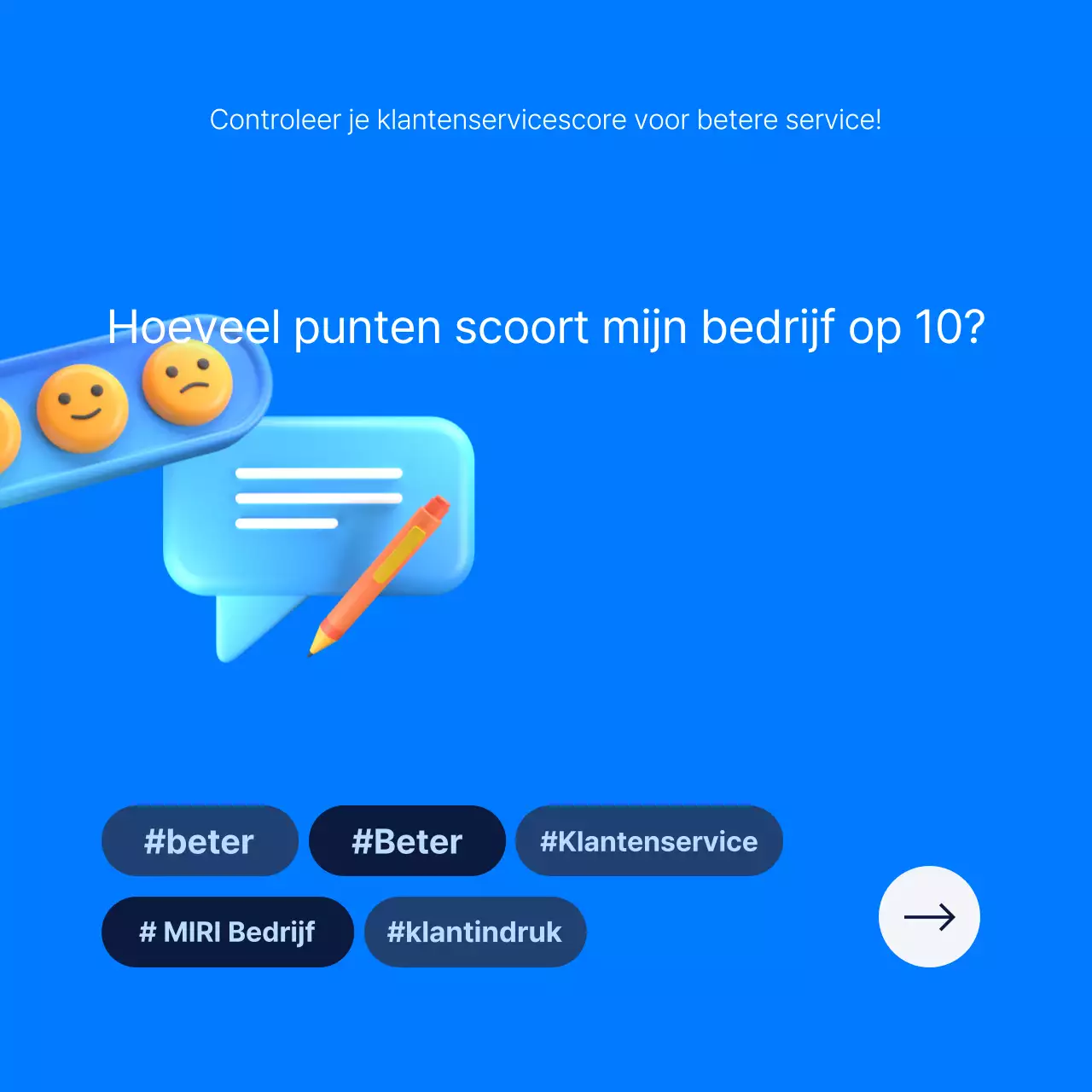 Blue's enquête voor de evaluatie van moderne services