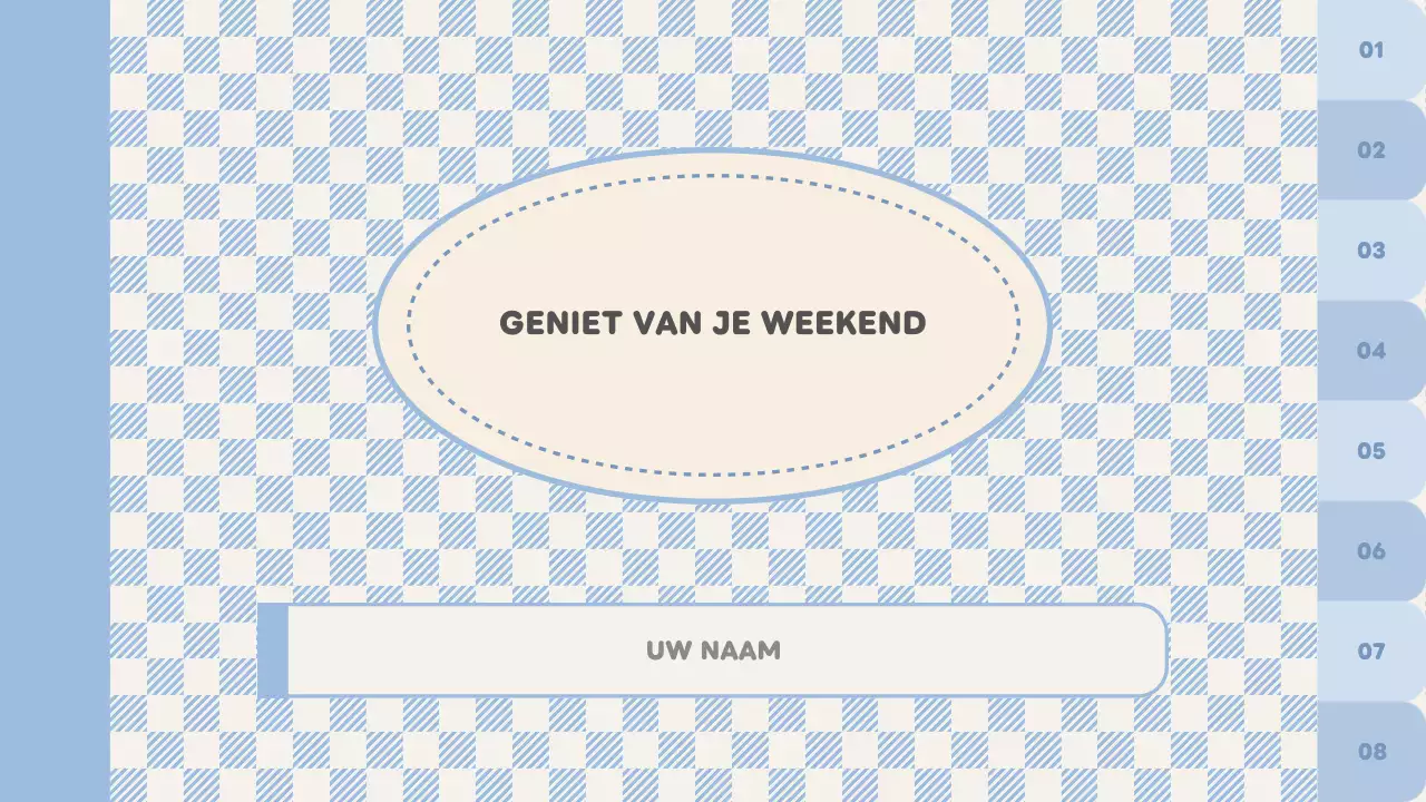 blauwe effen klassenplanner