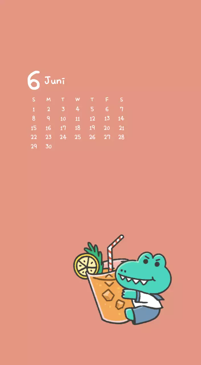 Een kalender met een schattig Ago-illustratieconcept