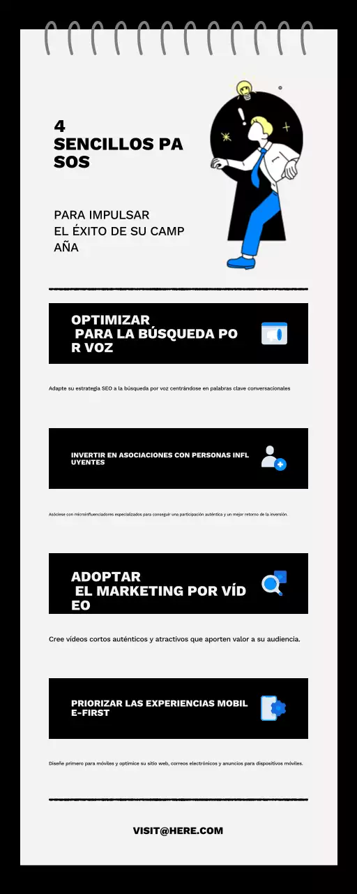black blue modern marketing strategy manual