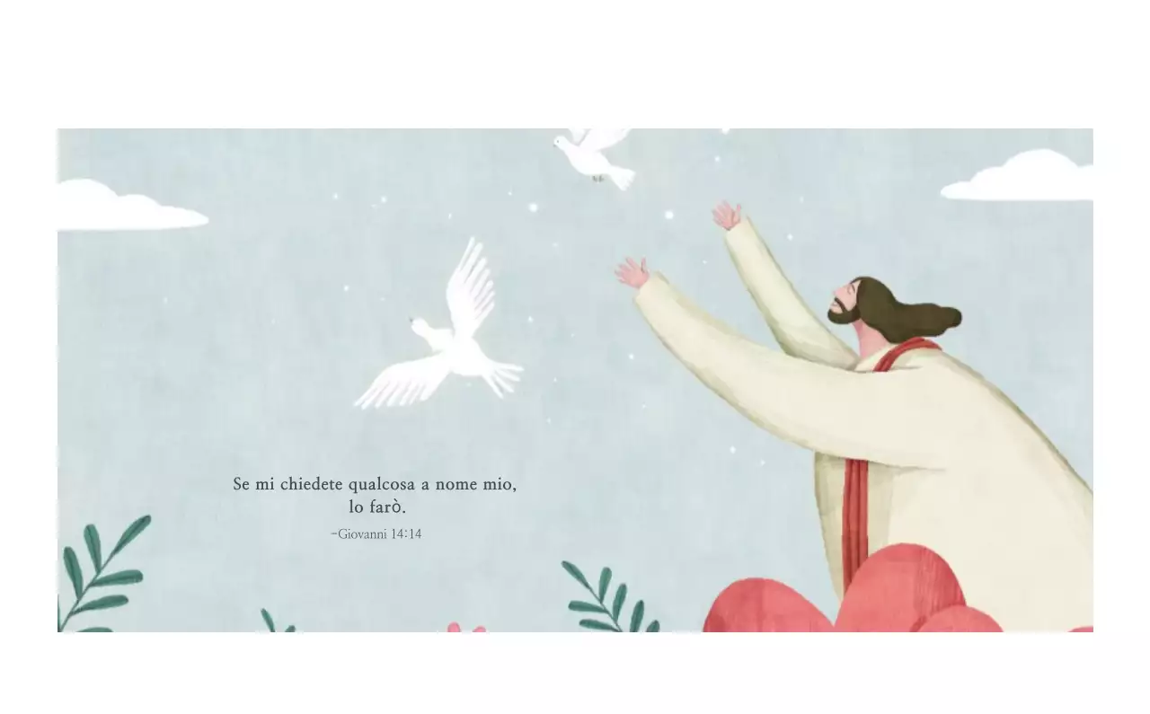 Chiesa illustrazione pulita pastello