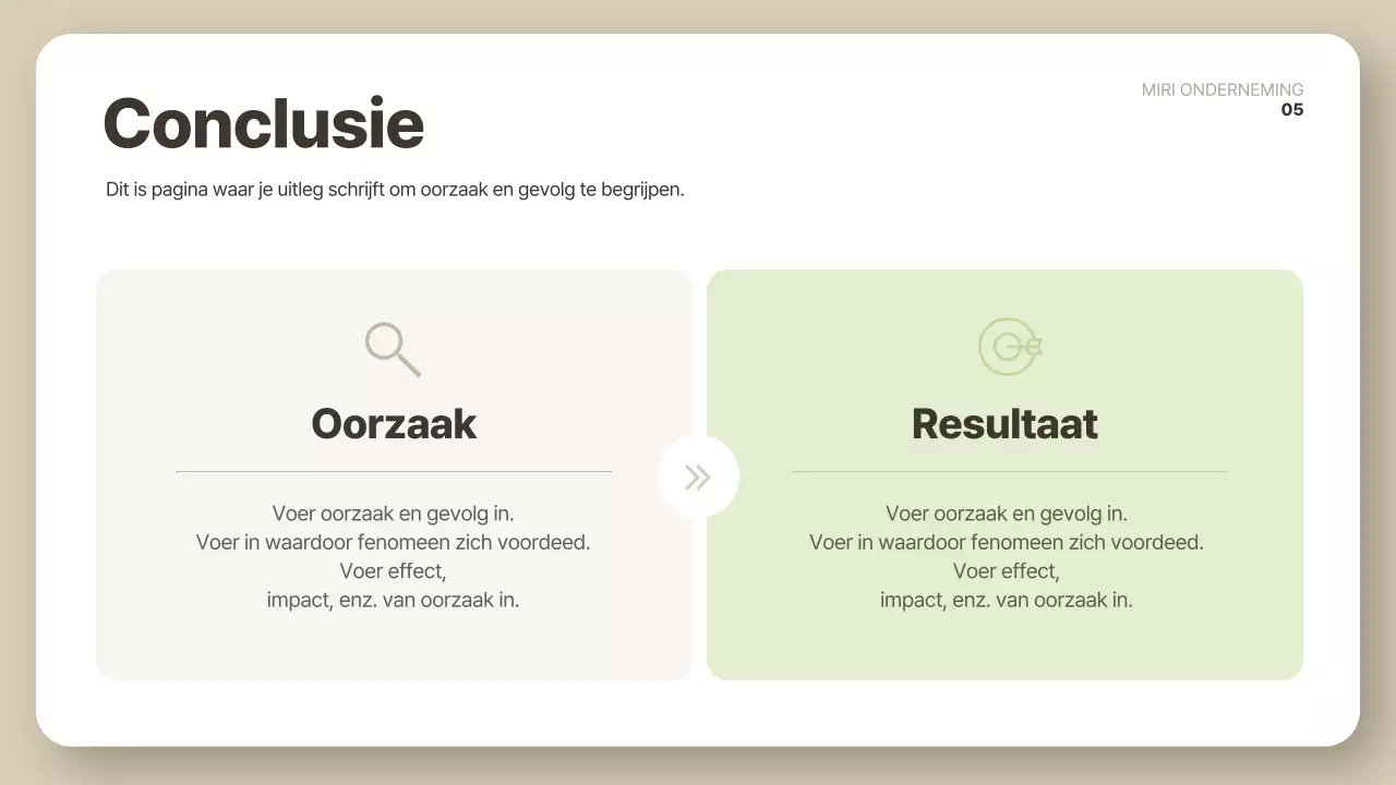 Beige schoon rapport beschrijving