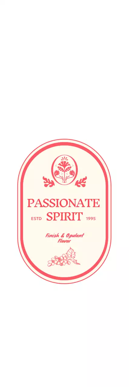 Logo desain vintage berwarna merah