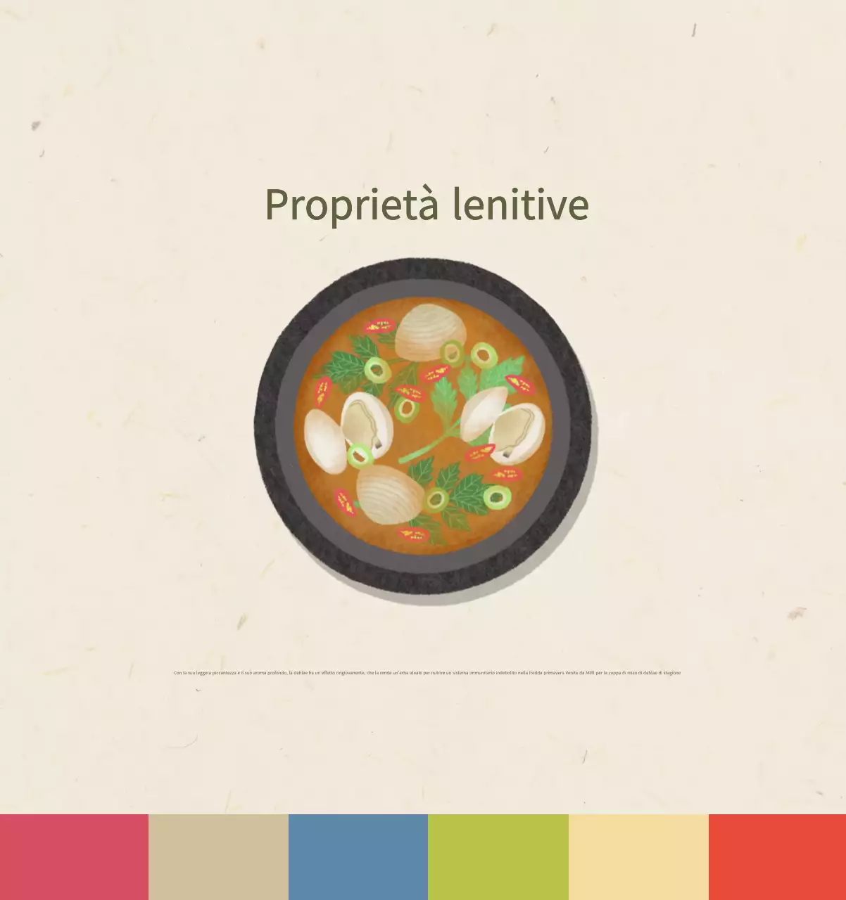 Calendario alimentare tradizionale beige