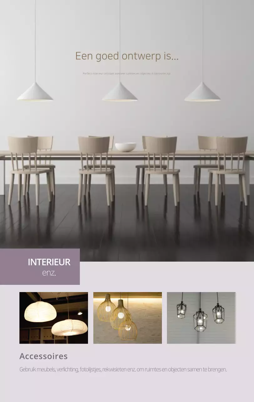 Beige minimalistische interieurkalender