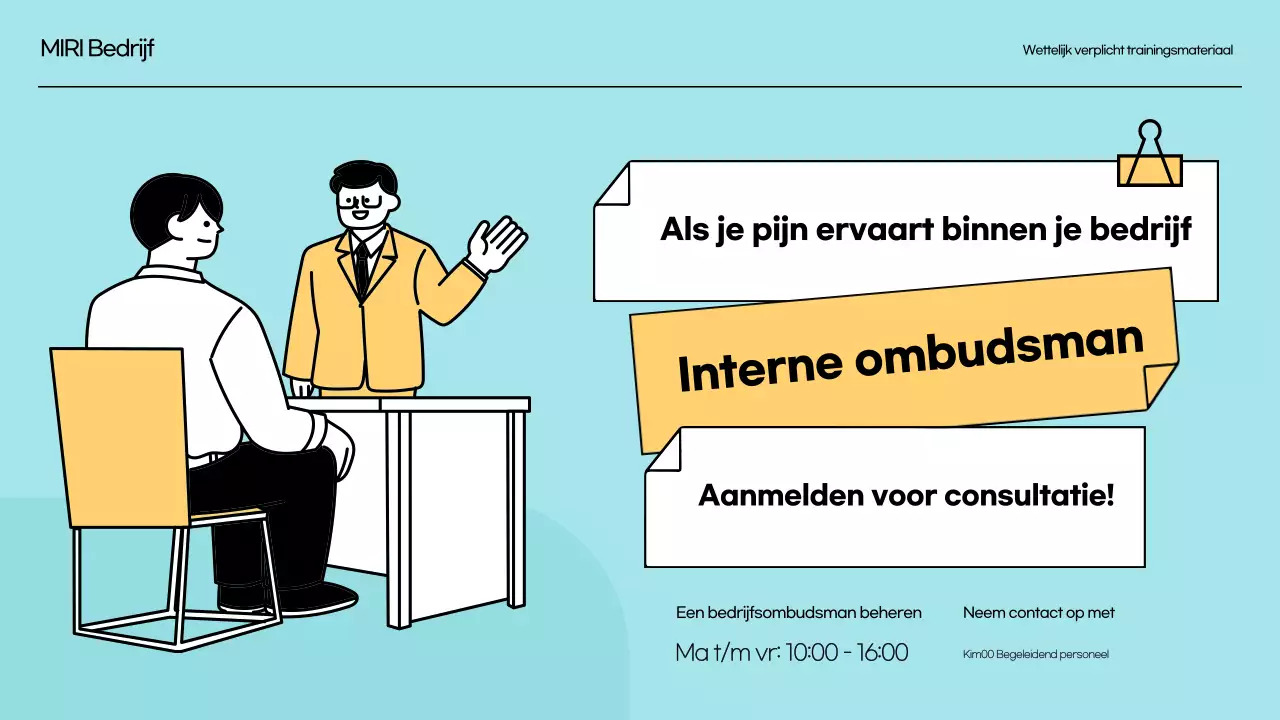 Training ter voorkoming van intimidatie op het werk Wettelijke training