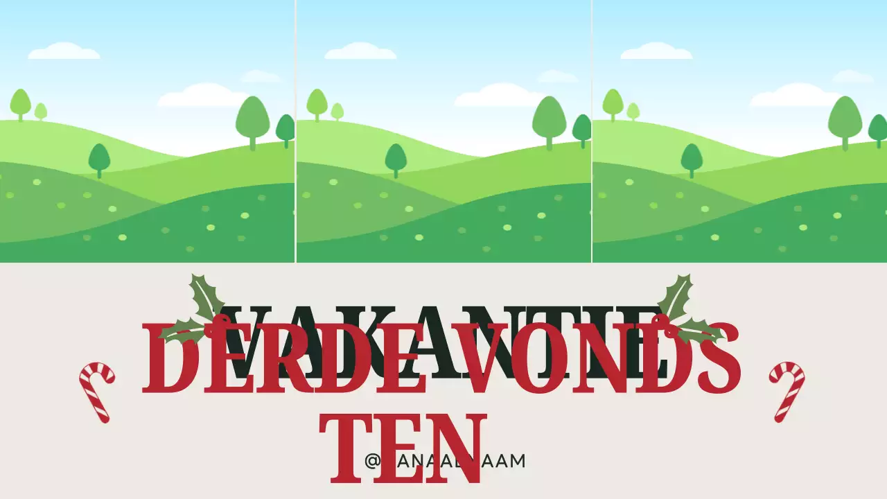 Rode Vintage Vakantiereclame